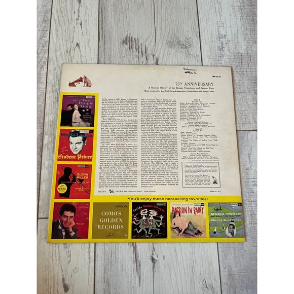 75th Anniversary A Musical History Of The Boston Symphony & Pops Vinyl Album - Picture 5 of 5